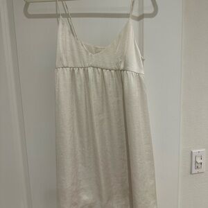 Aritzia Cream Spaghetti-Strap Slip Dress
